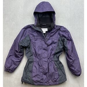 COLUMBIA Women’s Insulated Hooded Purple Lined Coat Jacket Sz S